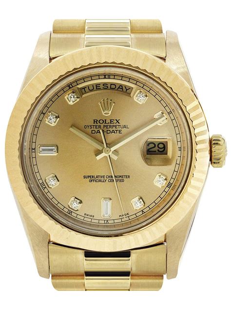 pre owned rolex day date 2|Rolex Day-Date 41mm gold.